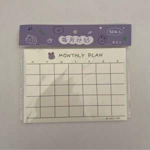 3/$20🌼monthly plan mini notepad